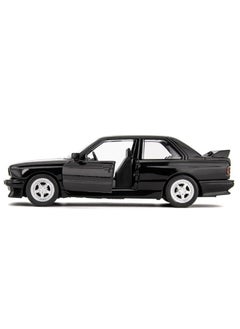 RMZ City 1:36 Compatible for BMW M3 1987 Toy Car, Diecast Pull Back Model Car, Doors Open, Collection Kids Toy for Aged 3 and up, Gift Black  - Image 2