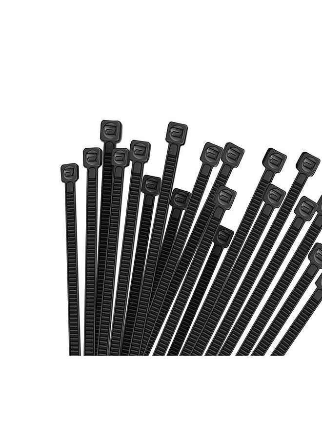 HASANAT ESSENTIALS Cable Tie (250mm, 100 Pieces, Black) 