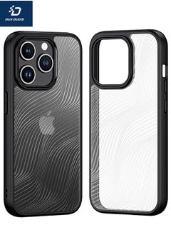 iPhone 16 Pro Case, Anti-Drop Slim Shockproof Frosted Back Cover,  [SGS Dropproof Certification][Streamline Texture][Frosted Feel] Case Cover for Apple iPhone 16 Pro, Black