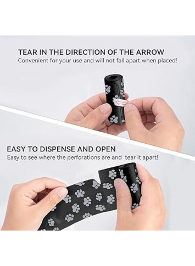أكياس فضلات الكلاب مع 1 موزع ، 20 لفة، أكياس فضلات الكلاب السميكة مانعة للتسرب، 300 قطعة - Image 3