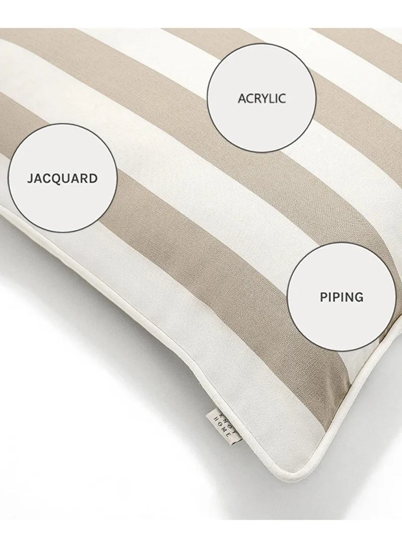 KNOT HOME Cushion Aelia Sandy (with filler) Pillow Knot Home Cover Set for Modern Sofa Contemporary Living Room Bedroom and Office Soft Washable