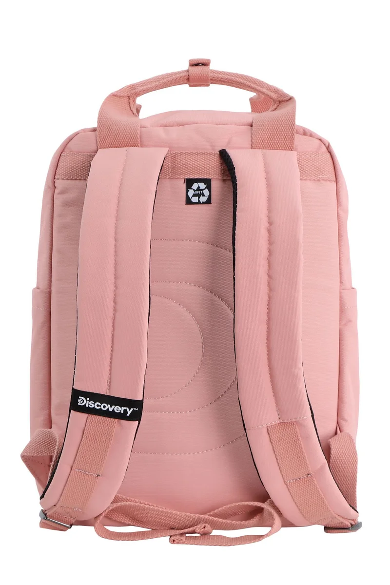 Discovery Discovery Cave Backpack 13L – Lightweight, Eco-Friendly Laptop Backpack, Everyday Bag with Multiple Pockets. Pink