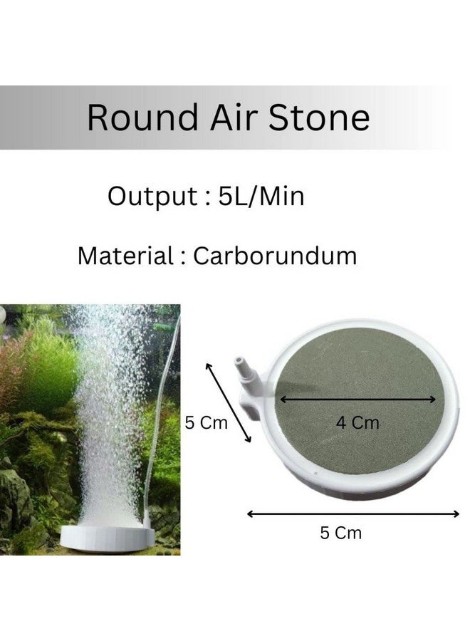 VAYINATO® Aquarium Air Stone Disc Bubble Diffuser Pump, 2in - Fish Tank Air Bubbler Maker Aquarium Pump Accessories with 2m Air Tube (Air Pump Not Included) by Petzlifeworld - Image 4