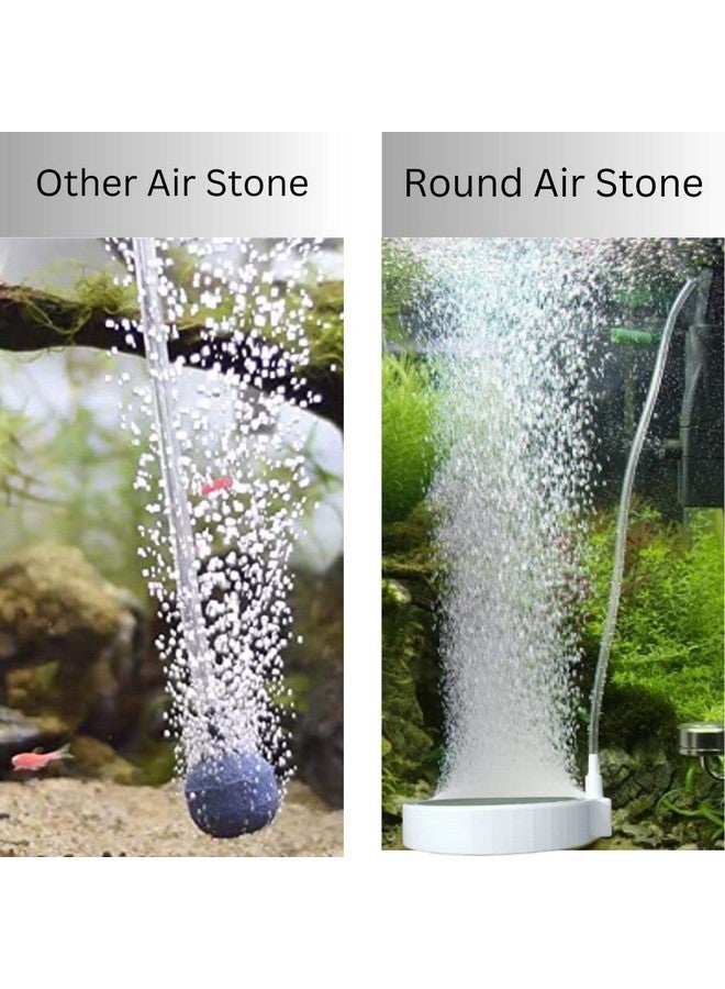 VAYINATO® Aquarium Air Stone Disc Bubble Diffuser Pump, 2in - Fish Tank Air Bubbler Maker Aquarium Pump Accessories with 2m Air Tube (Air Pump Not Included) by Petzlifeworld - Image 3