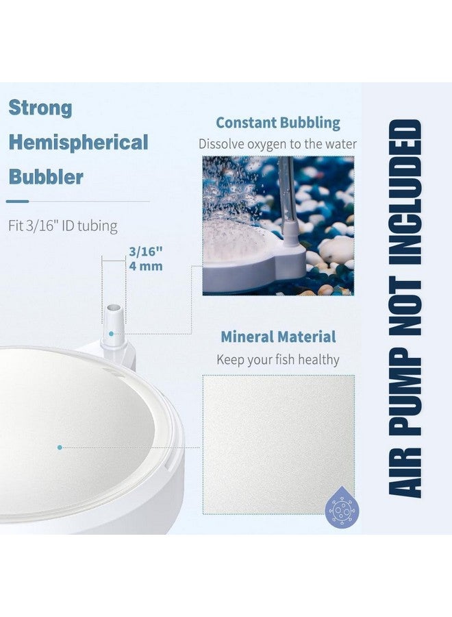 VAYINATO® Aquarium Air Stone Disc Bubble Diffuser Pump, 2in - Fish Tank Air Bubbler Maker Aquarium Pump Accessories with 2m Air Tube (Air Pump Not Included) by Petzlifeworld - Image 2