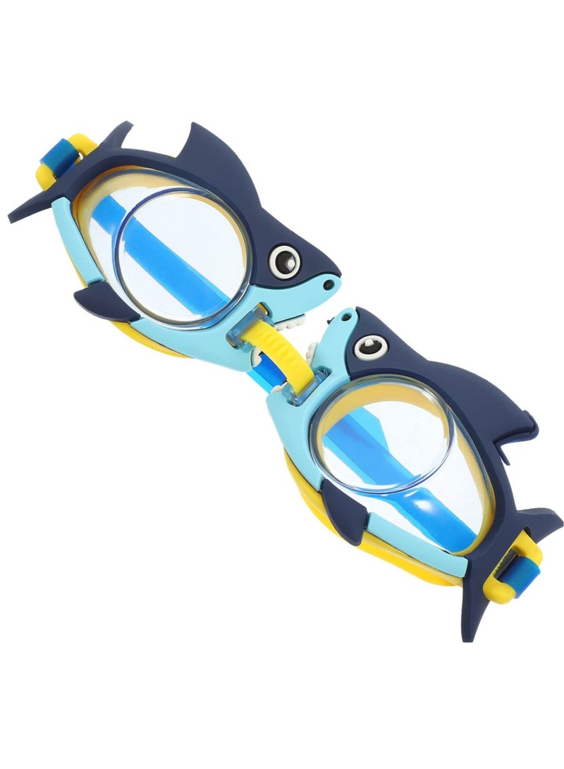 Y&D Shaped Vision No Accessory Goggles, 2pcs Swimming Wide Straps Girls Leak Kids View Anti Fog Sports Children Boys Anti-uv Glasses Design - Image 2