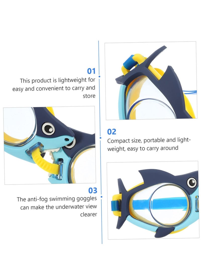 Y&D Shaped Vision No Accessory Goggles, 2pcs Swimming Wide Straps Girls Leak Kids View Anti Fog Sports Children Boys Anti-uv Glasses Design - Image 3