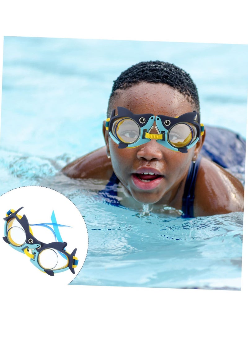 Y&D Shaped Vision No Accessory Goggles, 2pcs Swimming Wide Straps Girls Leak Kids View Anti Fog Sports Children Boys Anti-uv Glasses Design - Image 5