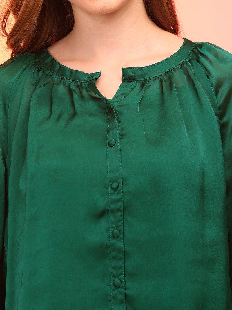 globus Globus Women Round Neck Raglan Sleeves Shirt Style Party Top  - Image 4