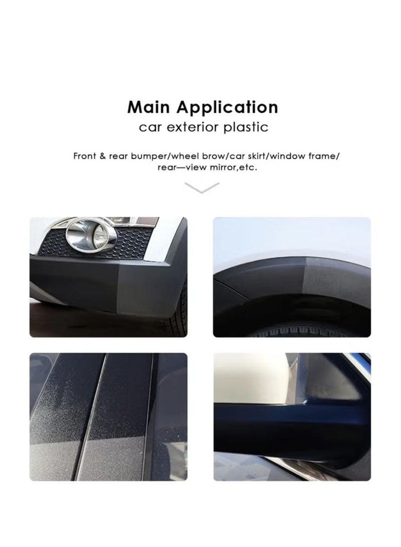 نورا بخاخ ترميم البلاستيك ٥٠٠ مل - يُرمم الأسطح البلاستيكية والفينيل والمطاطية الباهتة، مع حماية من الأشعة فوق البنفسجية، سريع الجفاف، تركيبة غير دهنية - مثالي للمصدات والزخارف والإطارات والأسطح الخارجية رقم N-258 - Image 3