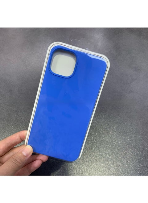 For Iphone16 Liquid Silicone Phone Case For Iphone 16Pro Max/16Pro Full Covering Drop-Resistant Protective Case-Color:Deep Lake Blue [with Logo]-Applicable Model:For Iphone16plus [sealed Packaging]