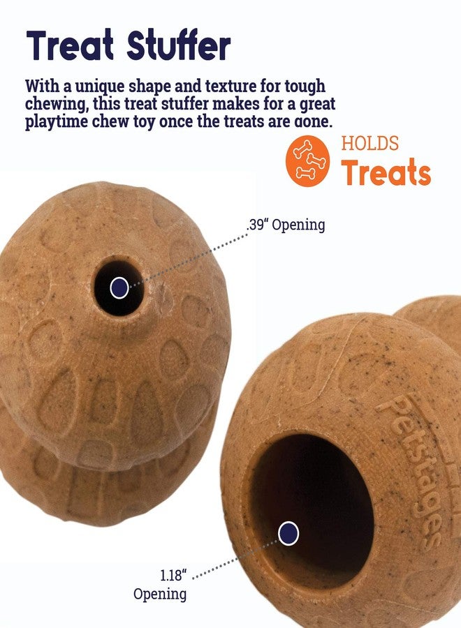 Petstages Outward Hound Peanut Stuffer Dog Toy | Interactive Treat Dispensing Puzzle Toy | Durable Nylon Chew Perfect for Peanut Butter & Dog Snacks - Brown, Medium - Image 2