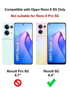 حومة جراب Oppo Reno 8 5G نحيف مضاد للخدش ممتص للصدمات وغطاء واقٍ مقاوم للصدمات من مادة TPU  - Image 2