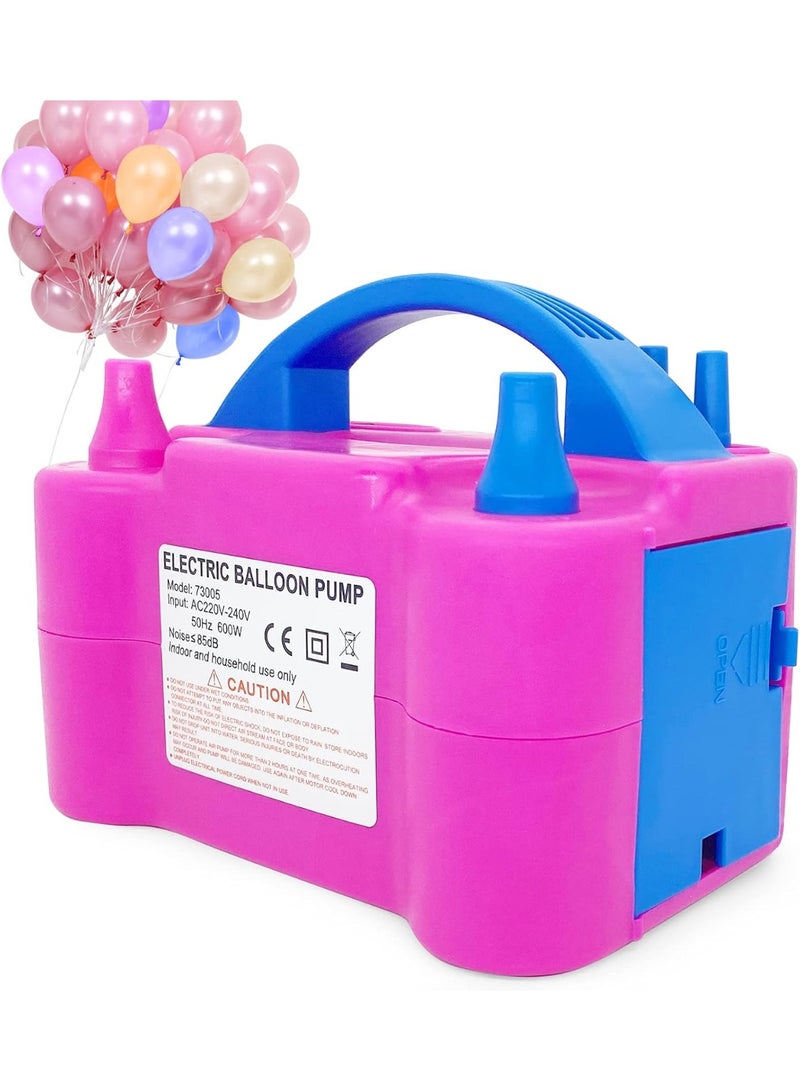 OMAKSS Electric Balloon Pump, Portable Balloons Air Pump for Balloon Arch, Balloon Garland, Party Decorations, Kids Birthday, Baby Shower, Party Supplies & Decorations, Pink - Image 1