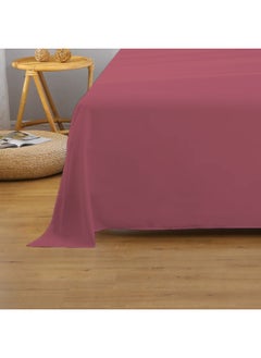 Rest Flat Bedsheet 240X260Cm Plush Mauve Breathable Machine Washbale Bedsheet Extra Soft Easy Fit Highly Breathable Bedding & Linen Cover  - Image 1