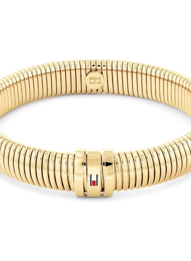 تومي هيلفيغر سوار مطاطي ذهب أصفر