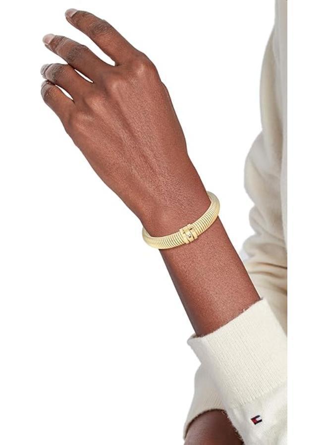 TOMMY HILFIGER Stretch Bangle Bracelet in Yellow Gold - Image 2