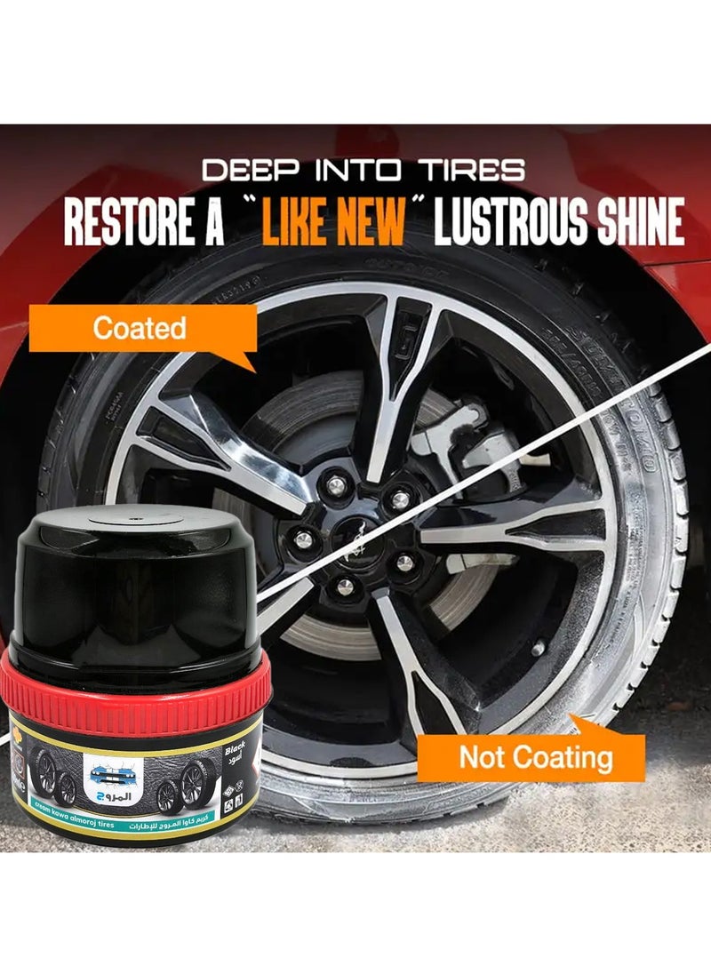 KAWA Kawa Almoroj Tires Polishing Cream 200ml High Shine Car Tire Polish  - Image 3