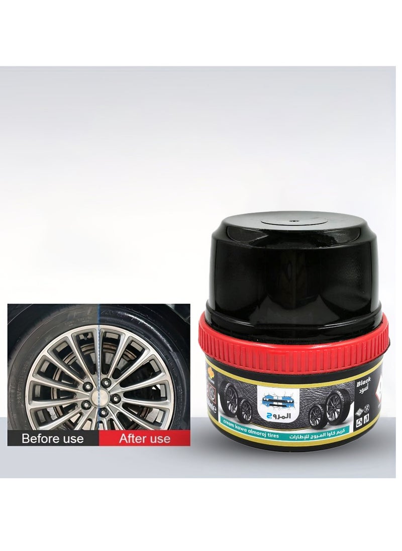 KAWA Kawa Almoroj Tires Polishing Cream 200ml High Shine Car Tire Polish  - Image 2