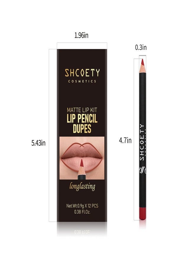 Baorder 12 Colors Matte Lip Liner Set,Premium Waterproof Smooth Lip Pencils,Long Lasting Nude Liner Lipstick for Defining & Filling Lips - Image 4
