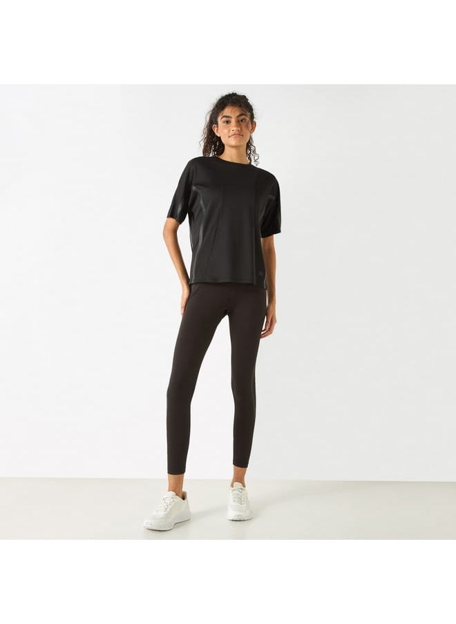Kappa - Kappa Panelled Crew Neck T-shirt with Short Sleeves - Image 1