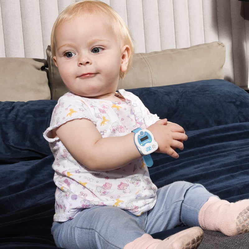 SKYROKU ساعة تدريب الحمام للأطفال من SKYROKU – شكل مرح للمرحاض، تذكيرات موسيقية وضوئية، 3 أغاني، مؤقت عد تنازلي، بطارية قابلة للاستبدال، حزام سيليكون – إعداد سهل وآمن للأطفال - Image 5