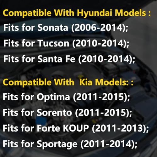 BSNOVT Engine Crank Crankshaft Position Sensor for Hyundai Sonata, Tucson, Santa Fe Sport & Kia Optima, Sorento, Forte, Sportage, Replaces 39180-25200, 39180-25300, 907-788, SU9164,3918025200 3918025300 - Image 3