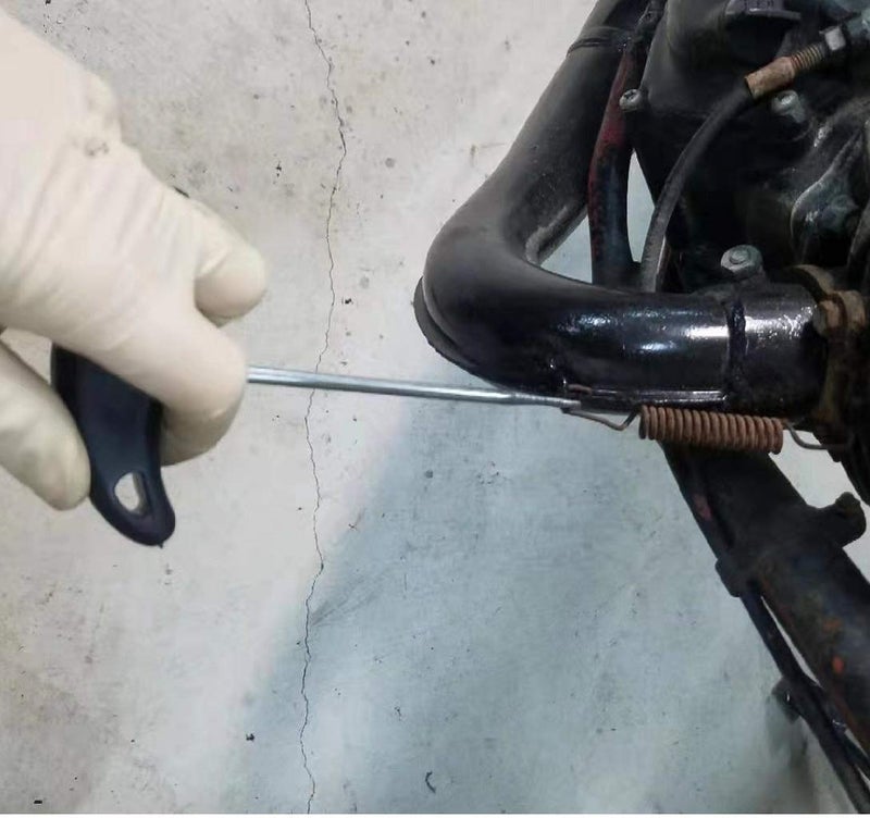 P1TOOLS Motorcycle Exhaust Pipe Spring Puller Installer Hook Tool with Exhaust Pipe Springs 67MM 75MM Swivel Hook - Image 2