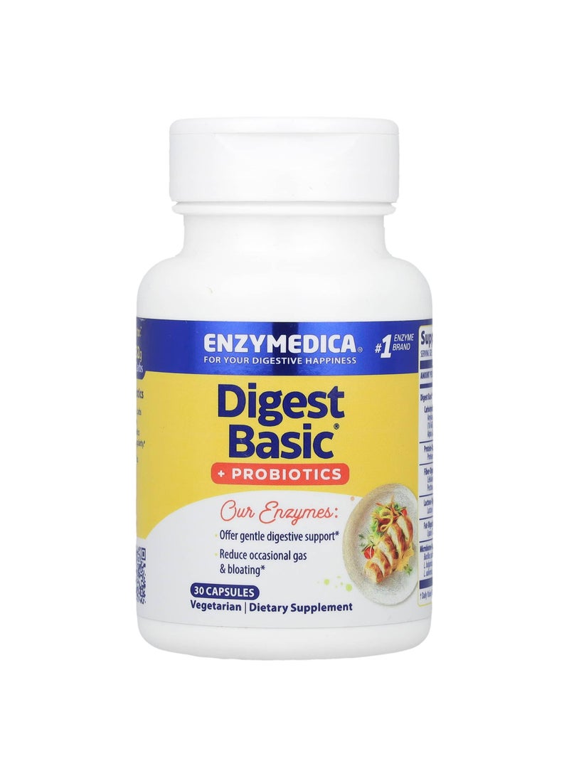 ENZYMEDICA Digest Basic + Probiotics, 30 Capsules