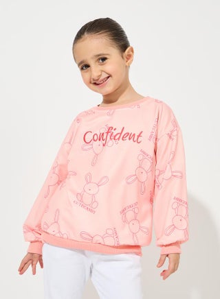 Bear Print Cotton Lightweight Sweatshirt - pzsku/Z64BA58572E795CD1B3B7Z/45/_/1723796128/411bad6f-07fa-4e4f-8b2e-fd16d0ed8900