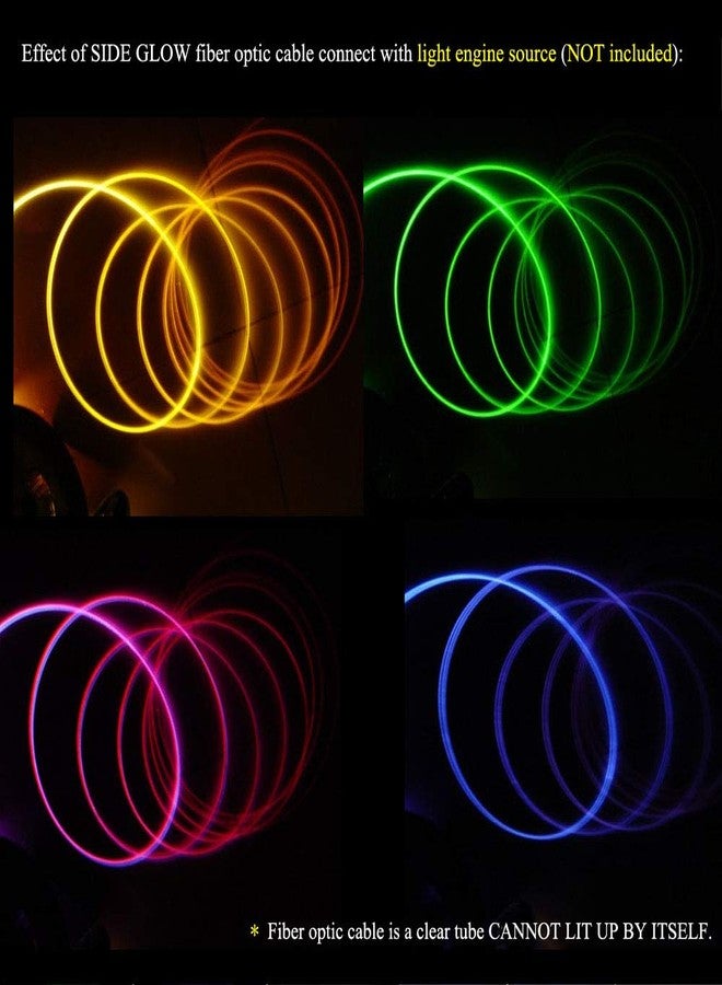 AKEPO Ф0.06in(1.5mm)*16.4ft(5m) PMMA Plastic Side Glow Cable for Optical Fiber Light, Fiber Optic Lighting Decoration for Car Home Use Fiber Optic Light - Image 2