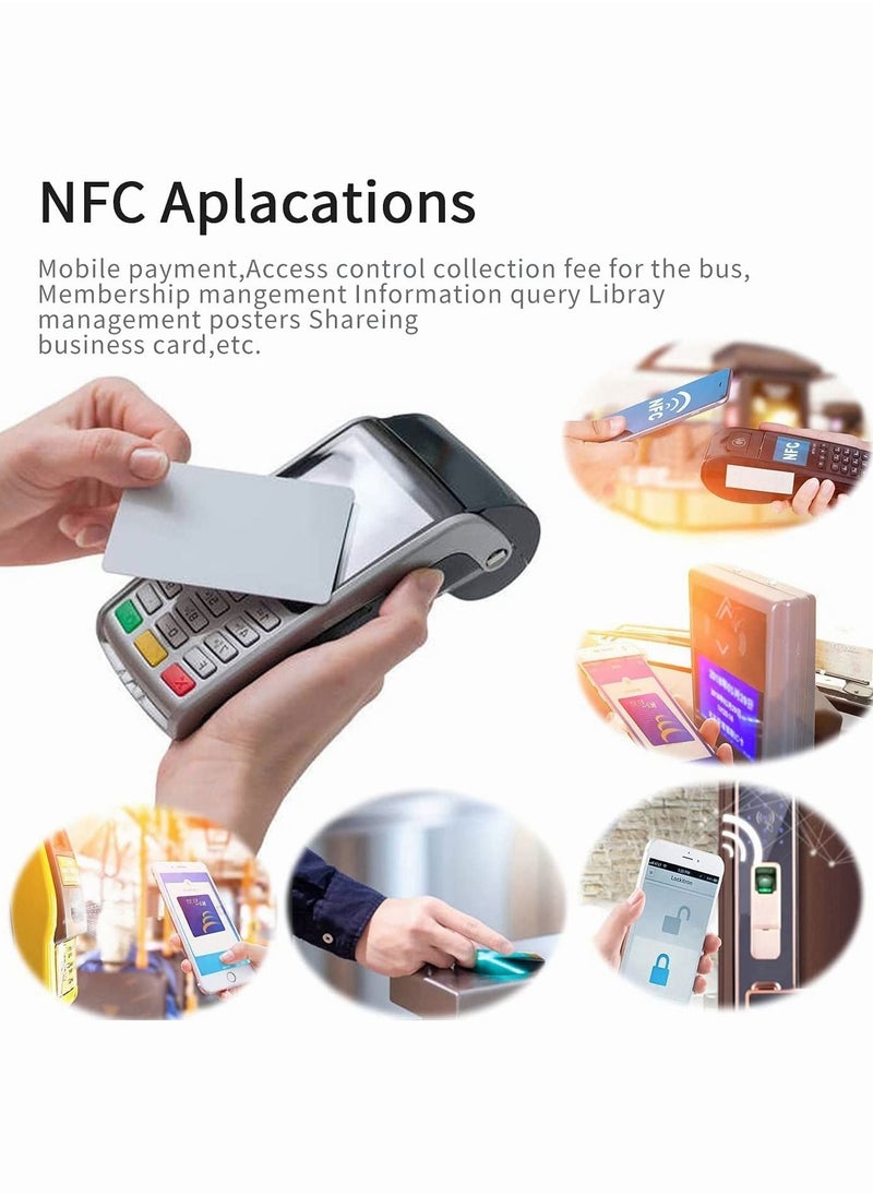 ماركة غير محددة - 50 قطعة من بطاقات NTAG215 NFC (بطاقات NFC فارغة) بطاقات NFC 215 فارغة PVC قابلة للبرمجة متوافقة مع جميع الهواتف التي تدعم NFC - Image 1