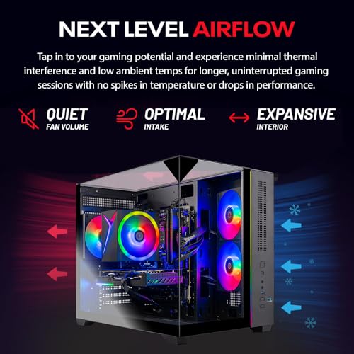 Skytech Gaming Crystal Gaming PC, AMD Ryzen 5 5500 3.6GHz, NVIDIA RTX 5050 8GB, 1TB NVMe SSD, 16GB DDR4 RAM 3200, 650W Gold PSU, Wi-Fi, Win 11, Gaming Desktop - Image 4