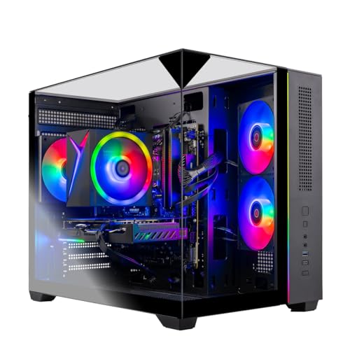 Skytech Gaming Crystal Gaming PC, AMD Ryzen 5 5500 3.6GHz, NVIDIA RTX 5050 8GB, 1TB NVMe SSD, 16GB DDR4 RAM 3200, 650W Gold PSU, Wi-Fi, Win 11, Gaming Desktop - Image 1