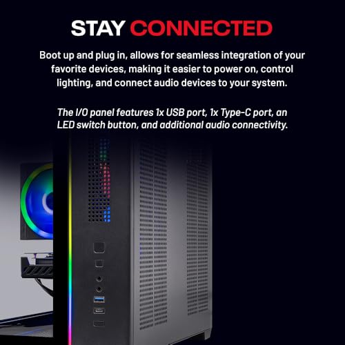 Skytech Gaming Crystal Gaming PC, AMD Ryzen 5 5500 3.6GHz, NVIDIA RTX 5050 8GB, 1TB NVMe SSD, 16GB DDR4 RAM 3200, 650W Gold PSU, Wi-Fi, Win 11, Gaming Desktop - Image 3