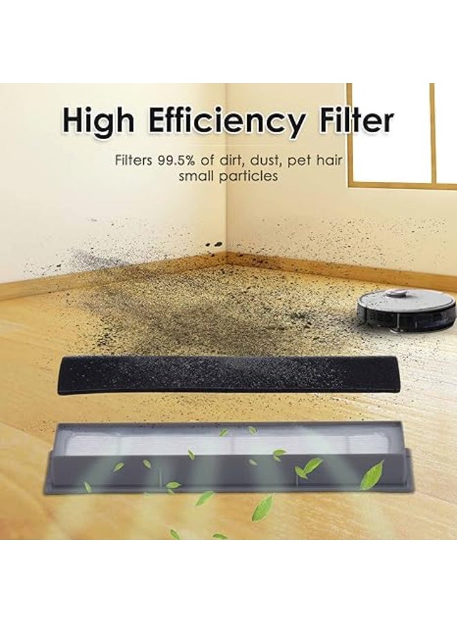 CHAIN PEAK (5 Pieces) HEPA Filter for Robot Vacuum Ecovacs DEEBOT OZMO 920 950 T8 AIVI Max T9 T5 N5 N7 N8+ N8 Pro Plus DX55 DX93 DJ65, Robot Vacuum Cleaner Filter Kit, Replacement Parts 5 Filters - Image 5