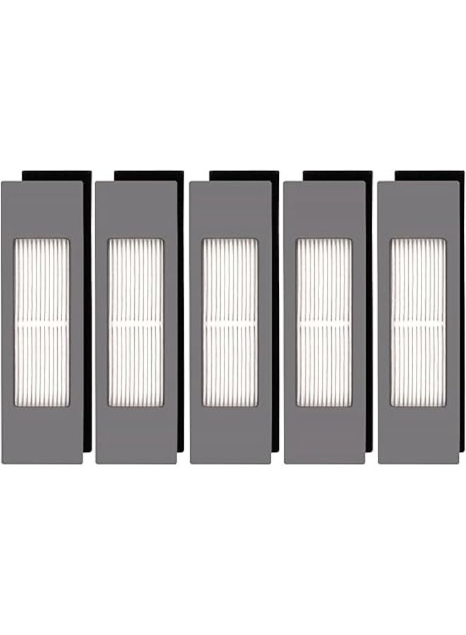 CHAIN PEAK (5 Pieces) HEPA Filter for Robot Vacuum Ecovacs DEEBOT OZMO 920 950 T8 AIVI Max T9 T5 N5 N7 N8+ N8 Pro Plus DX55 DX93 DJ65, Robot Vacuum Cleaner Filter Kit, Replacement Parts 5 Filters - Image 1