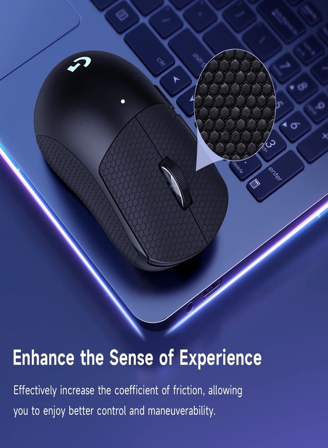 JINGDU Nonslip Skin Compatible with Logitech G PRO X Superlight Wireless Gaming Mouse, Nonslip Grip Tape, Sweat-Proof Grip, Protective Cover, Black - Image 2
