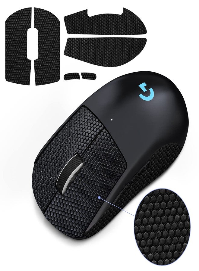 JINGDU Nonslip Skin Compatible with Logitech G PRO X Superlight Wireless Gaming Mouse, Nonslip Grip Tape, Sweat-Proof Grip, Protective Cover, Black - Image 1