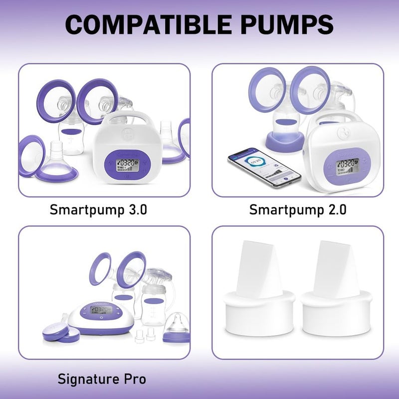 IVARONAL 8Pcs Duckbill Valves Compatible with Lansinoh Signature ProSmartpump 30Smartpump 20 for Lansinoh Breast Pumps Replacement Duckbill Valves Lansinoh Duckbill Valve Parts - Image 2
