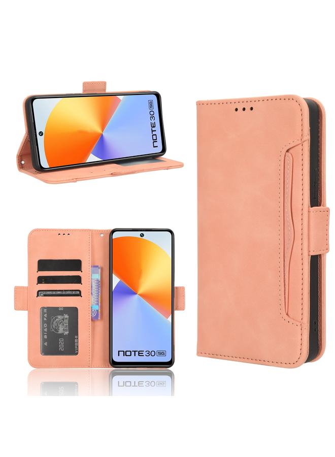 Zaboon Case For Infinix Note 30 4G Skin Feel Calf Texture Card Slots Leather Phone Case - Image 1