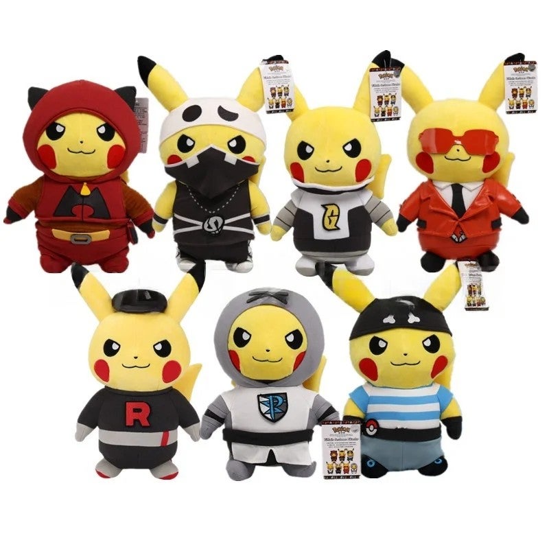 Bluejw Randomly send one 9 Style 8-Inch Stuffed Anime Pikachu Plush Toy – Soft Cuddly Pokemon Animal Dolls, Perfect for Claw Machine Prizes & Collectible Stuffed Animal Toys - Image 1