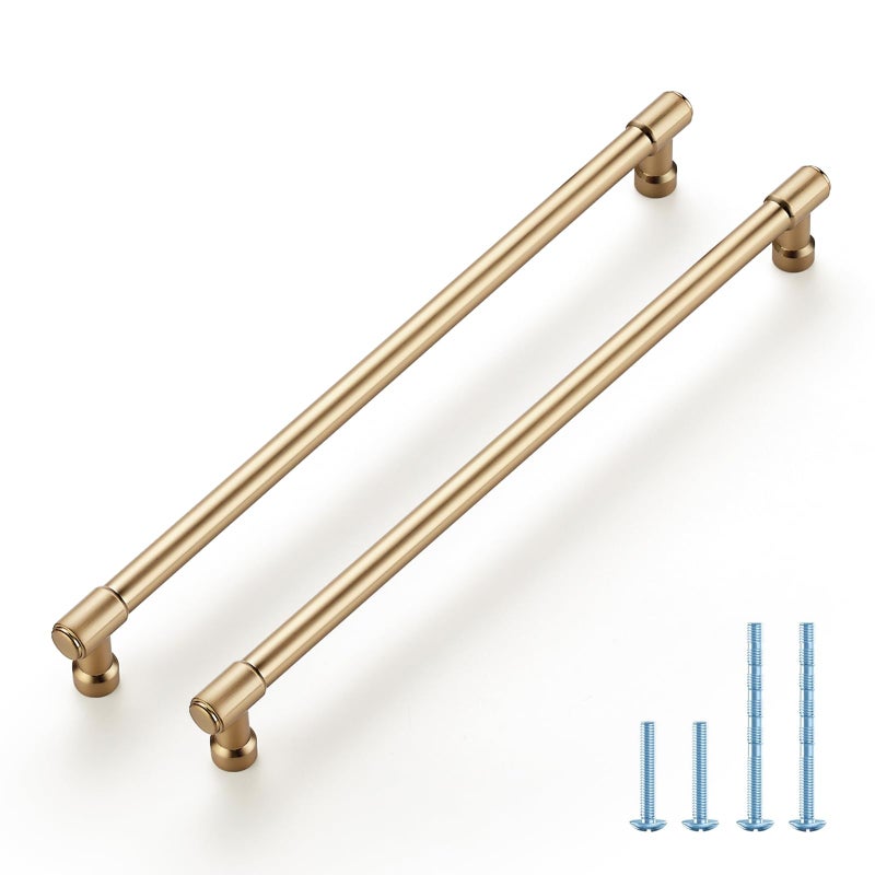 JOY DECOR 20 Pack 10 Inch Champagne Bronze Cabinet Handles Modern Dresser Drawer Pulls Kitchen Cabinet Hardware for Cupboard Door Handles - Image 1