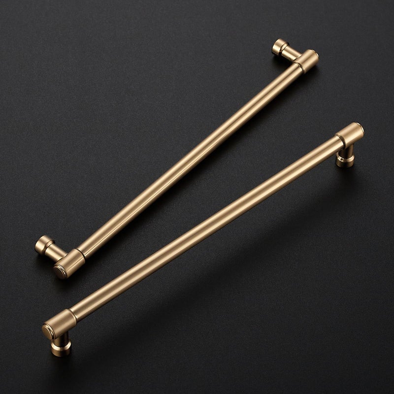 JOY DECOR 20 Pack 10 Inch Champagne Bronze Cabinet Handles Modern Dresser Drawer Pulls Kitchen Cabinet Hardware for Cupboard Door Handles - Image 2