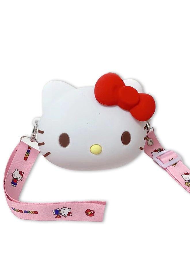 إيلوفهابرتي حقيبة سيليكون كيتي، حقيبة كروس بودي كاواي، حقيبة كتف لطيفة، حقيبة ساعي، محفظة هالو كيتي، حقيبة كروس بودي لطيفة، حقيبة كارتون صغيرة، حقيبة عملات معدنية للفتيات - Image 3