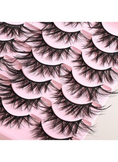 FARRED FARRED Cat Eye Lashes Wispy Fluffy False Eyelashes 14 Pairs Fake Eyelashes Natural Look Short Natural Lashes Cat Eye Lash Wispy Volume Eyelash (F22 | 6-15mm)  - Image 4