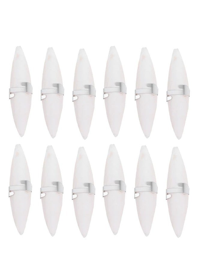 UKCOCO 12 Sets Natural Cuddle Bone Chew Toys, Chewing Cuttlefish Bone Bird Parrot Cage Bite Toys for Parakeets Cockatiel Macaw Conur 10-12CM - Image 1