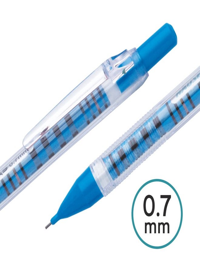 Hauser Checkers 0.7 Mm Mechanical Pencil Box |German Technology,Continuous Writing Sliding Sleeve|Specially Designed Grip for Comfortable Writing| of 10,Multicolor - Image 3