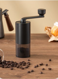 TDAO Manual Small Conical Burr Coffee Grinder, Ceramic Mill, Hand Crank,Portable,Perfect for Espresso maker at home,Travel,Camping,Internal Adjustable Setting, Visible Powder Bin Black  - Image 5