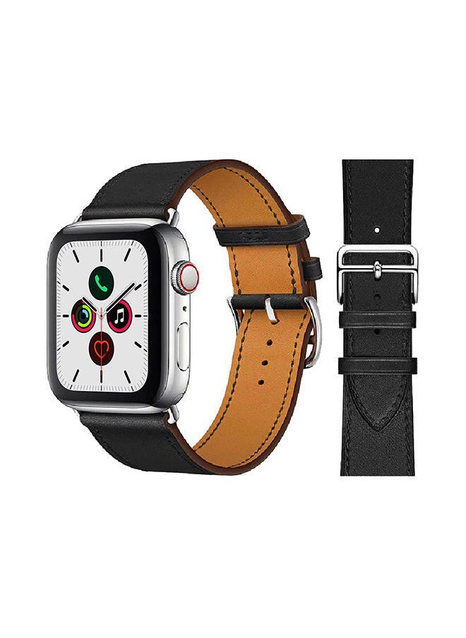 NIBEMINENT - Stylish Band For Apple Watch Series 5/4/3/2/1 Black - Image 1